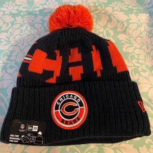 Unisex new era Chicago Bears one time removable Pom knit